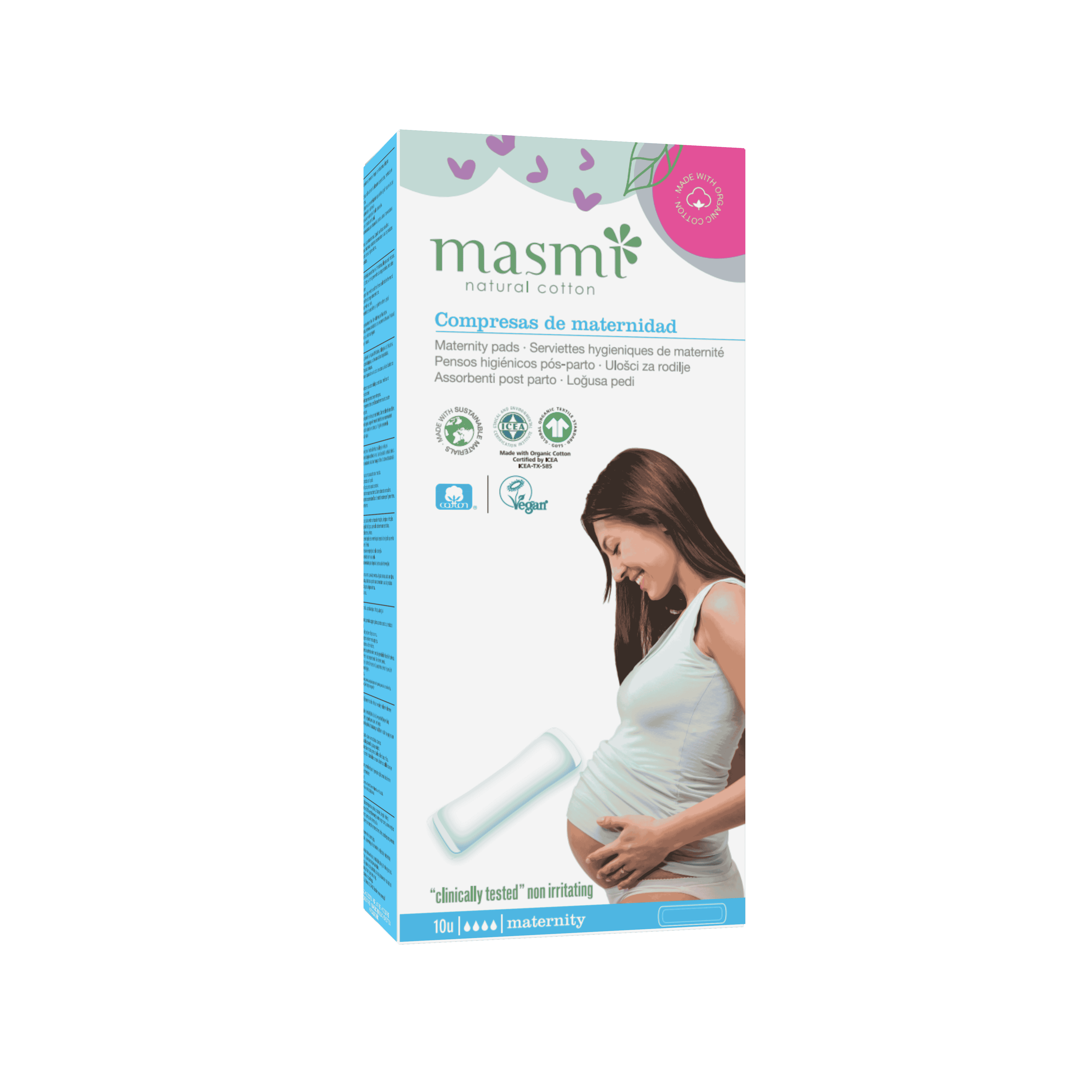 Compresas de maternidad Masmi Natural Cotton