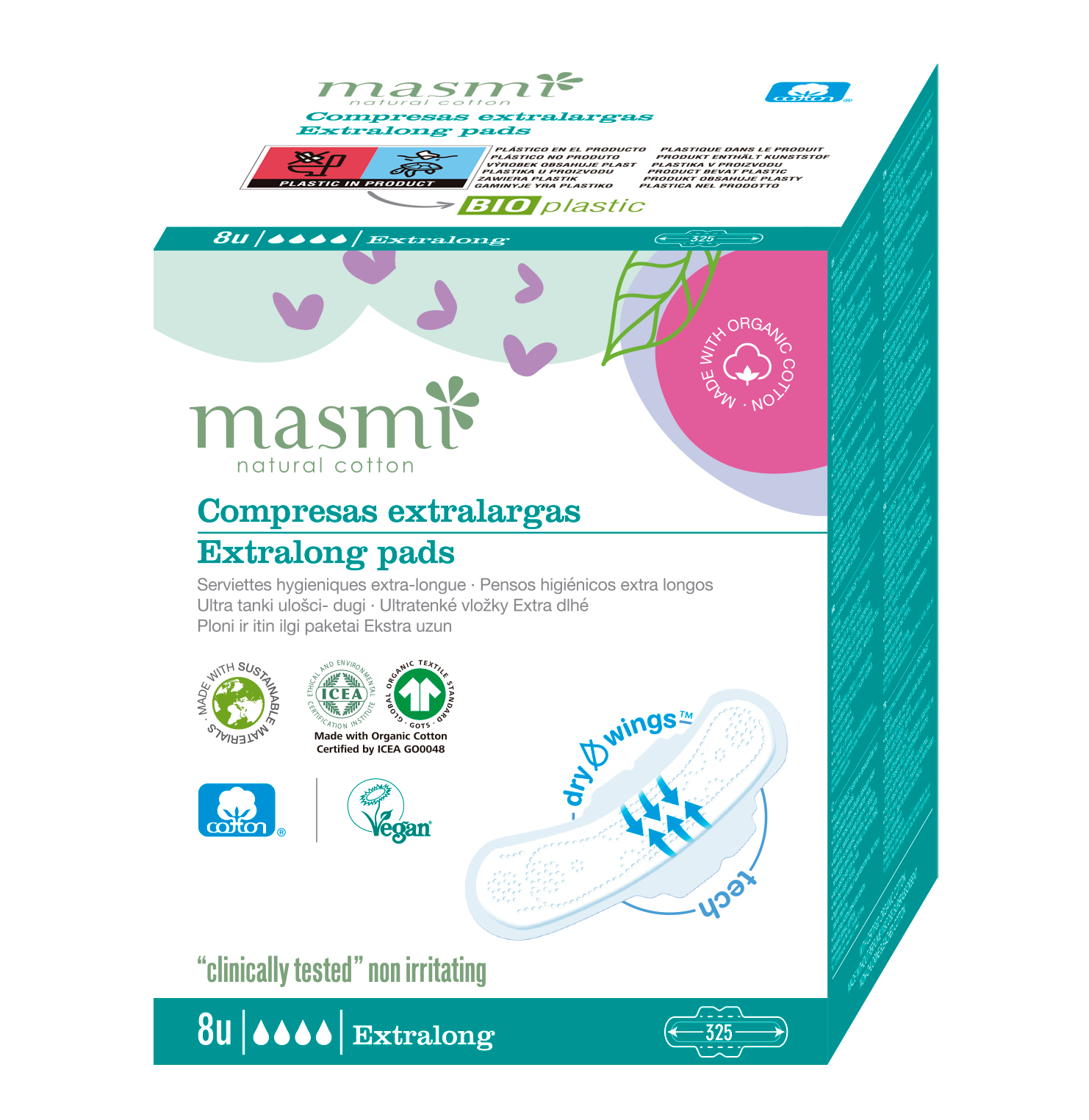 Compresa extralarga - Masmi Natural Cotton